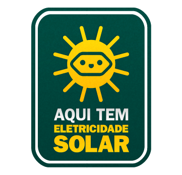 Selo eletricidade solar